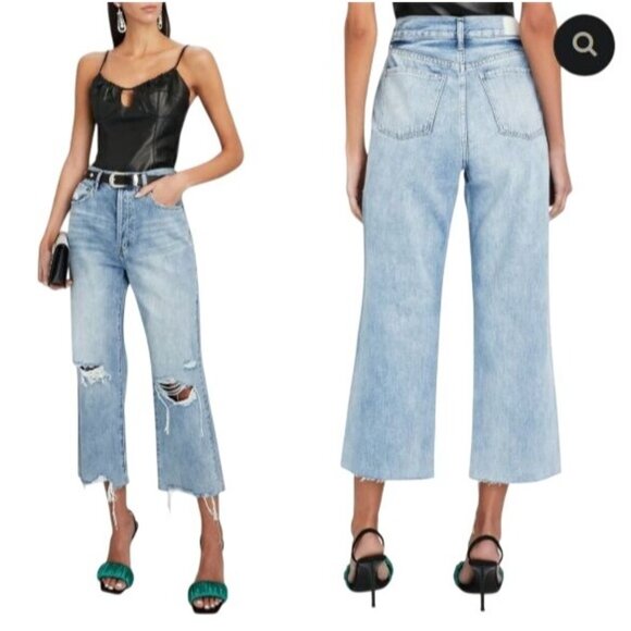 Pistola Light Wash Wide Leg Jeans - Size 25
